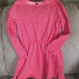 Girls Red dress with white dots
